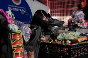 Decomisan 450 kilos de pirotecnia en Querétaro