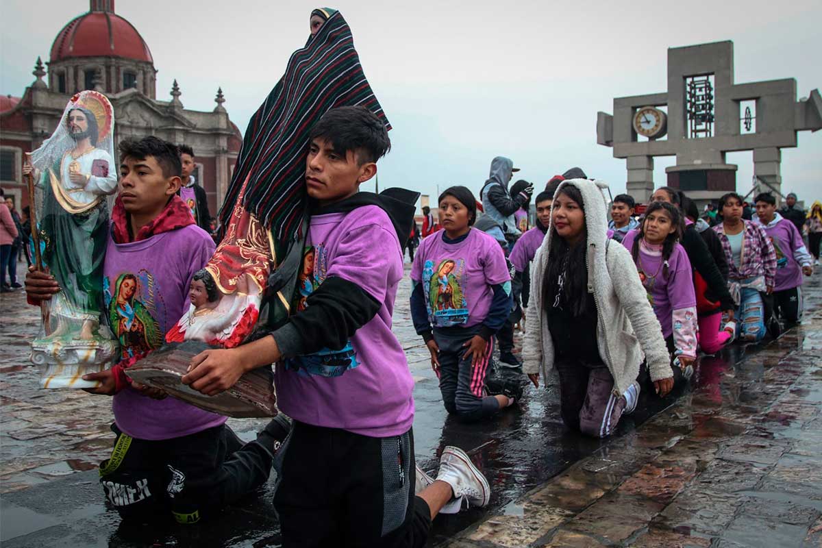 Peregrinos llegan a la Basílica de Guadalupe / Foto: Cuartoscuro 