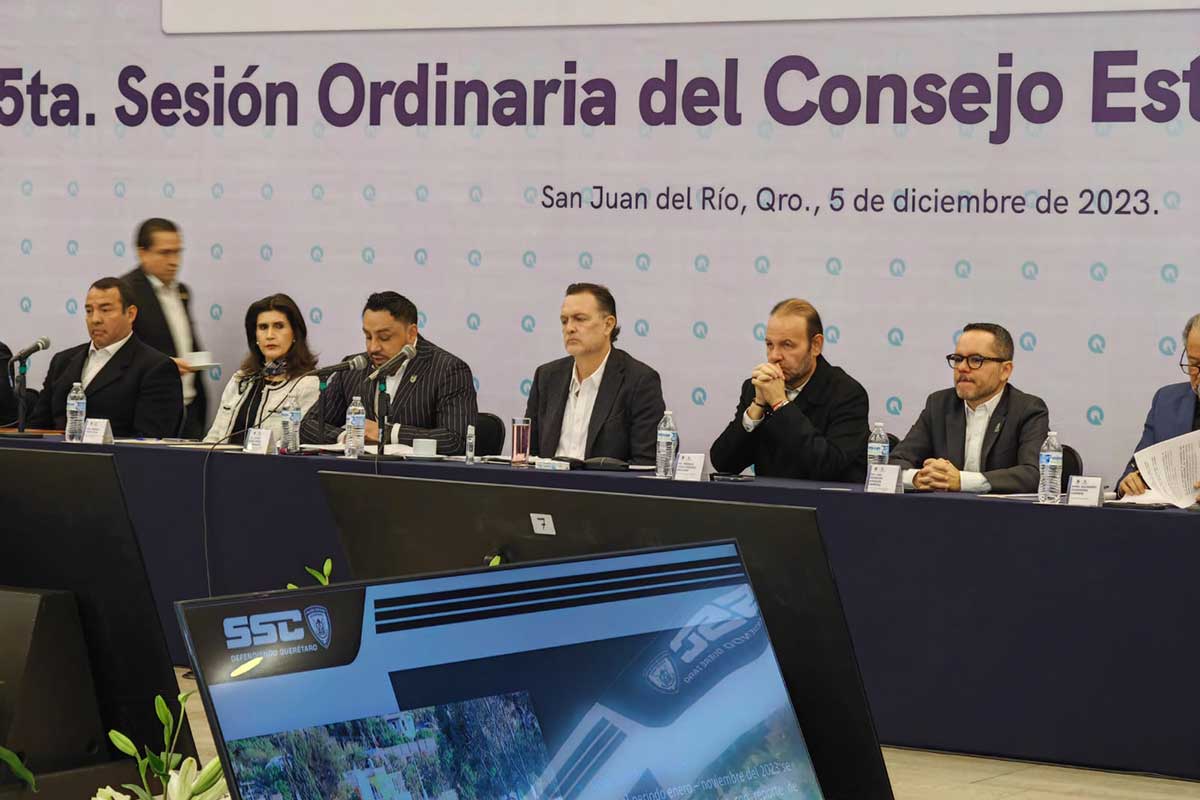 Realizan Sesión Ordinaria del Consejo Estatal de Seguridad en San Juan del Río 