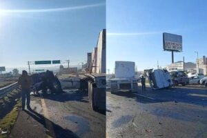 Fuerte accidente bloquea la autopista México-Querétaro