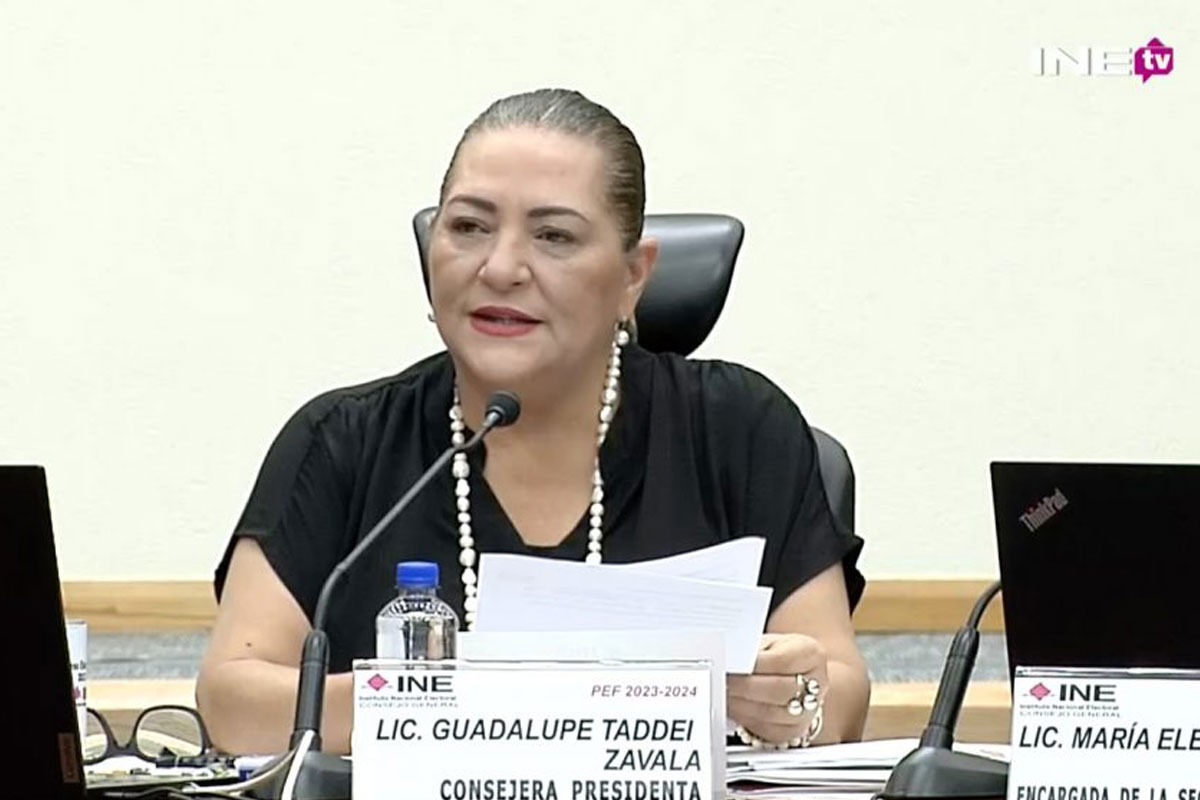 Consejera presidenta del INE, Guadalupe Taddei Zavala / Foto: Especial