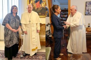 Candidatas presidenciales se reúnen con el papa Francisco