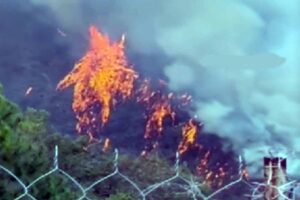 Reportan incendio en el Cerro de Tepozán en Querétaro