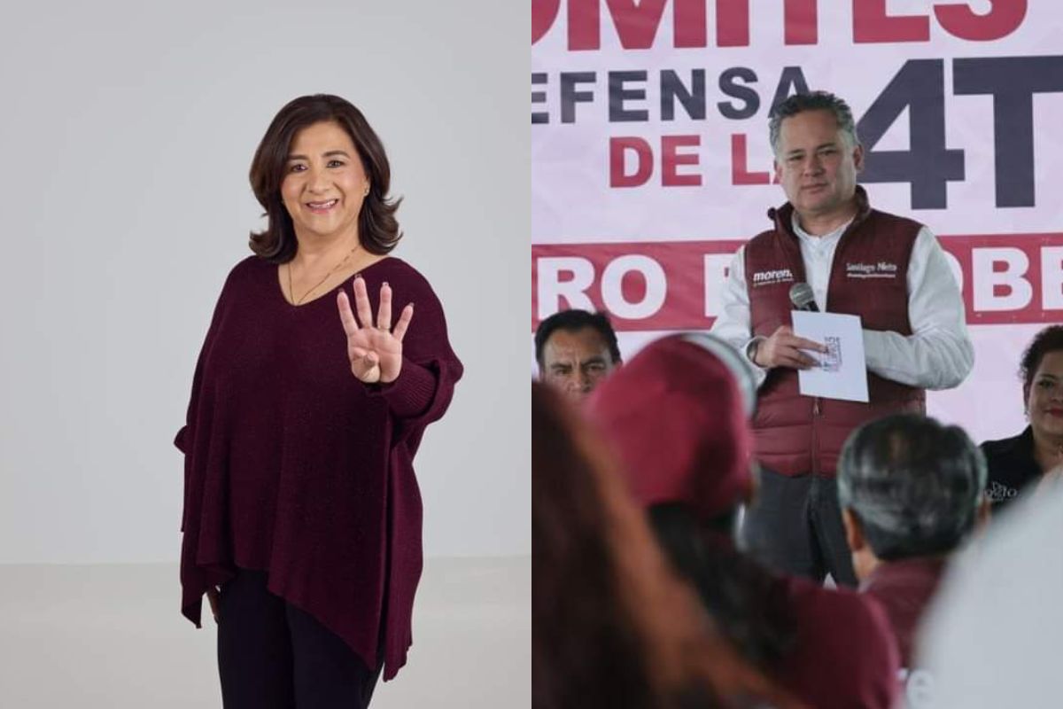 Beatriz Robles y Santiago Nieto de Morena inician campaña para el Senado