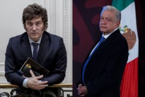 El mandatario argentino arremetió contra su homólogo en México, López Obrador. / Especial