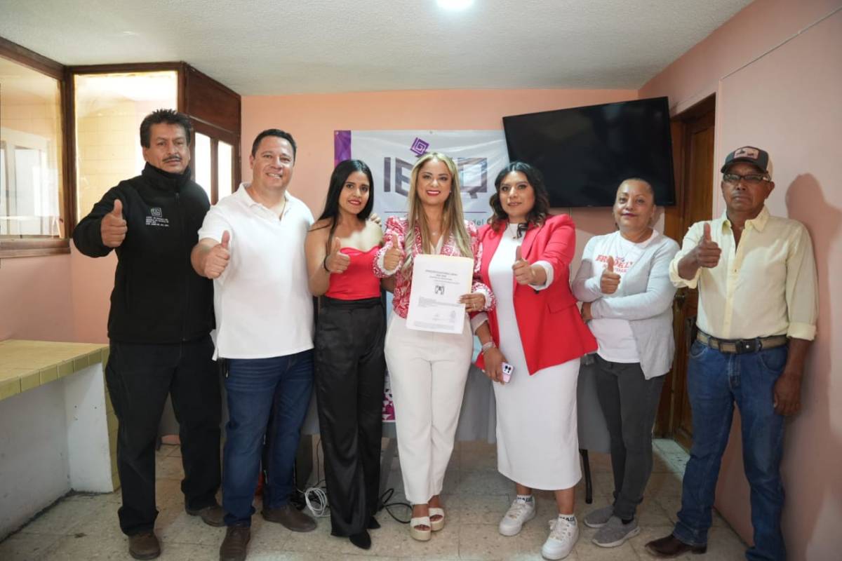 Con su registro, Paloma Silva oficializó su candidatura a la alcaldía de Pedro Escobedo.