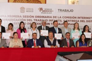 84 centros de trabajo en Edomex recibieron el 'Distintivo Estado de México Sin Trabajo Infantil' (Edomexsti).