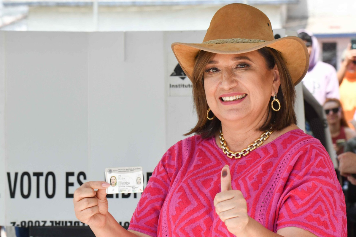 Xóchitl Gálvez emite su voto: ‘México elegirá a su mujer presidenta’